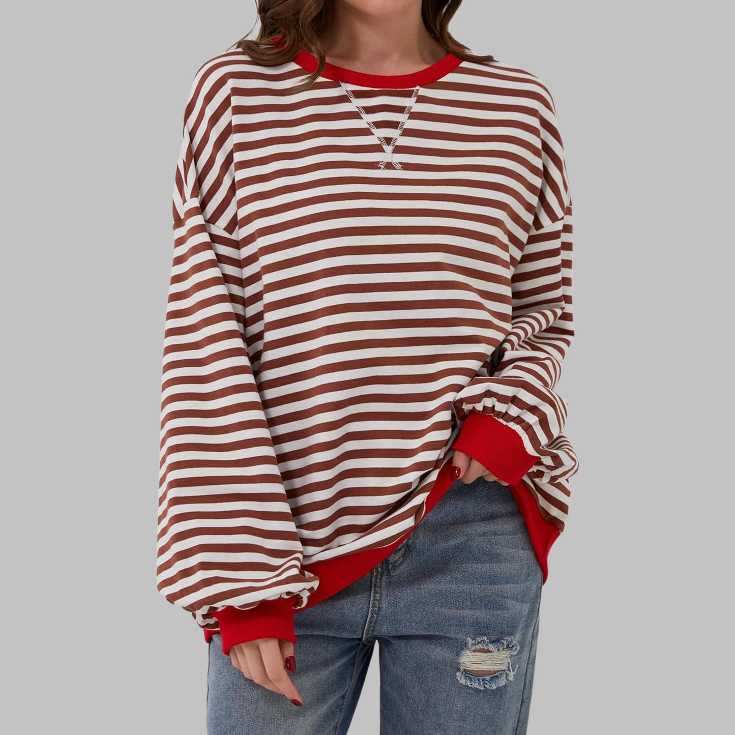 Maison |  Striped jumper in cotton blend