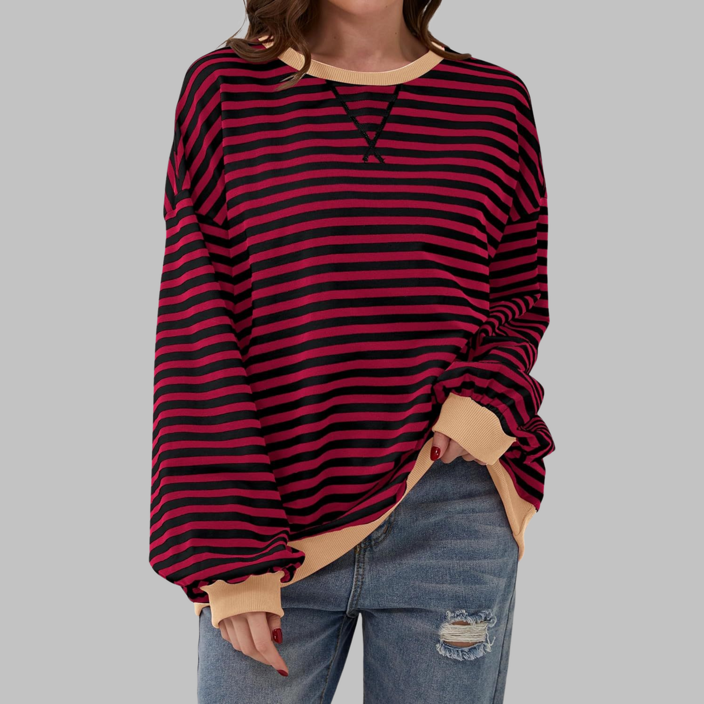 Maison |  Striped jumper in cotton blend