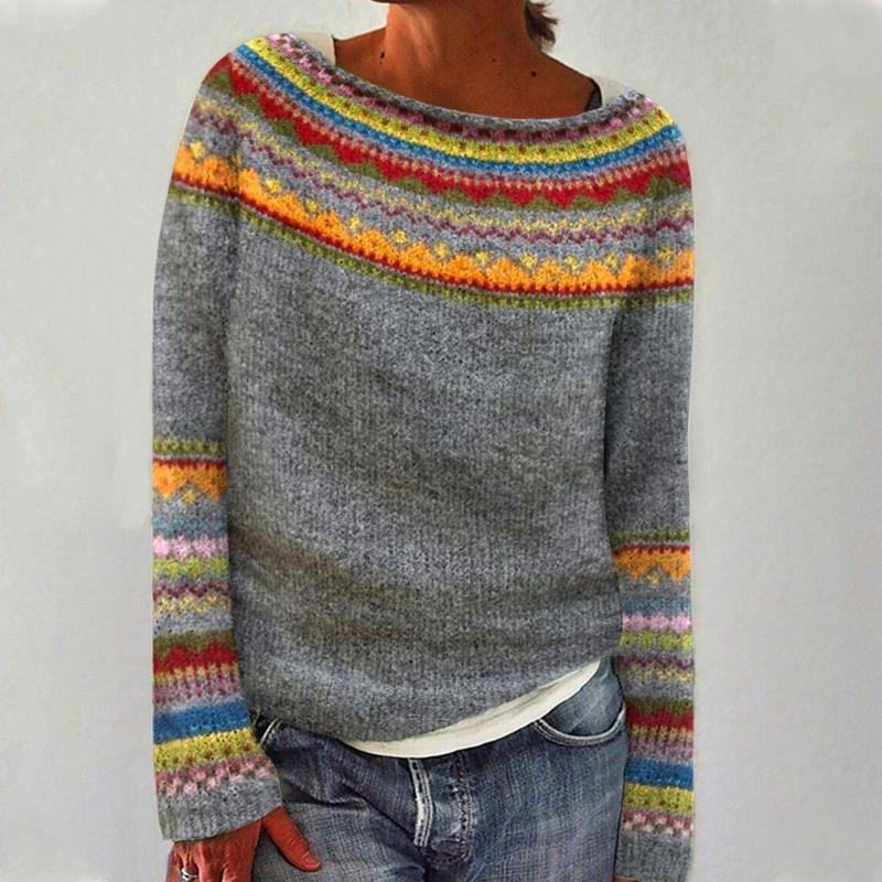 YASMINE™ - PULL RÉTRO AUTOMNE