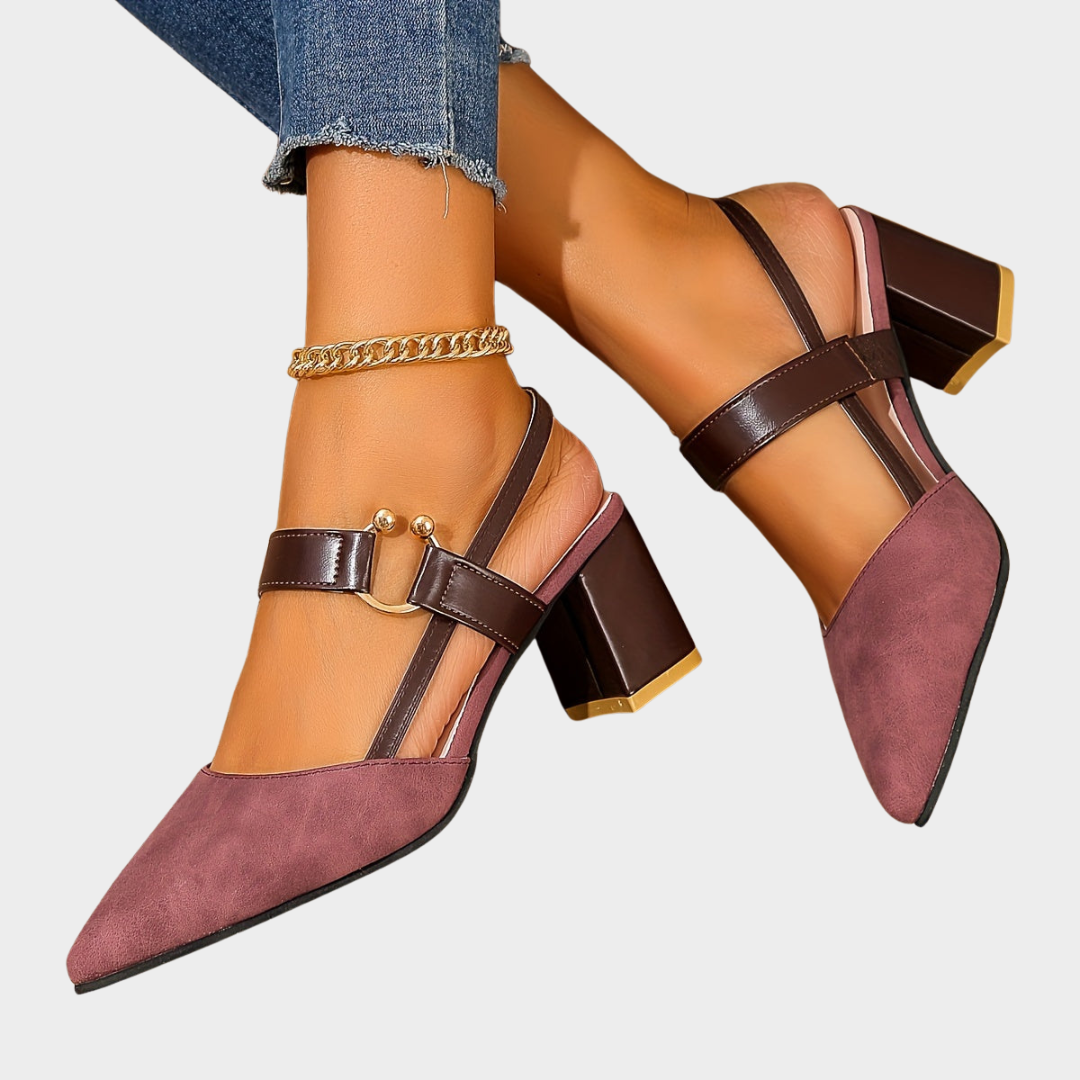 Mirelle | Pointed toe block heels
