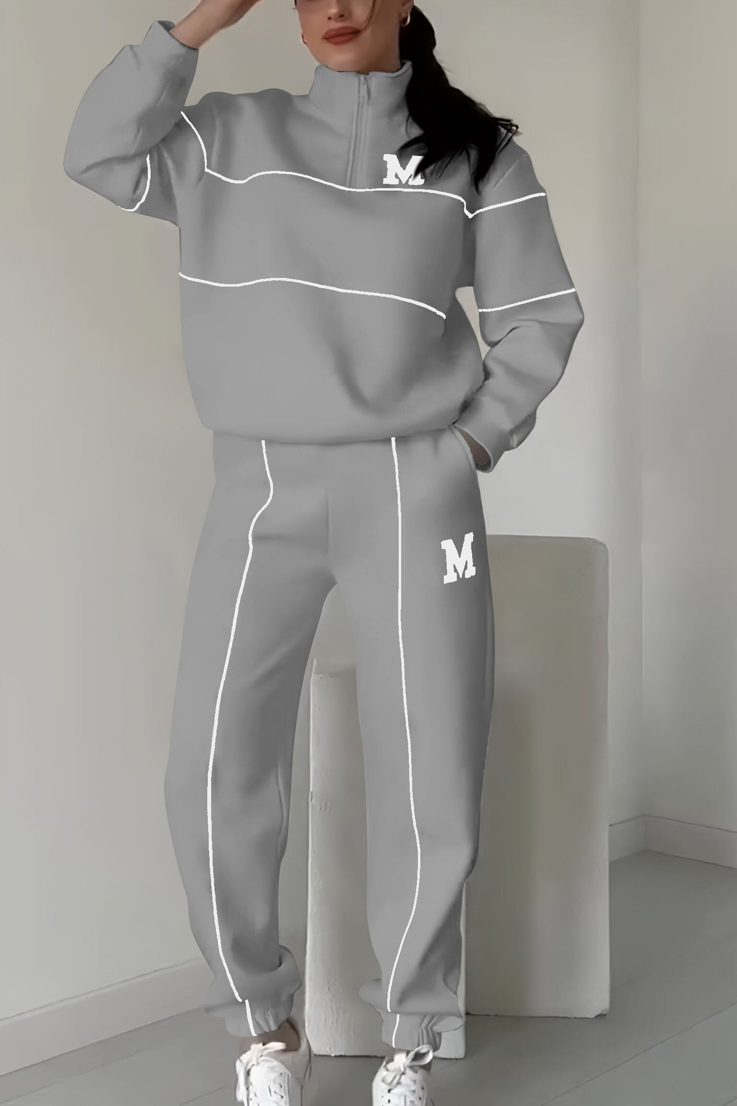 Masion | Comfortable Sweater and Trousers Set