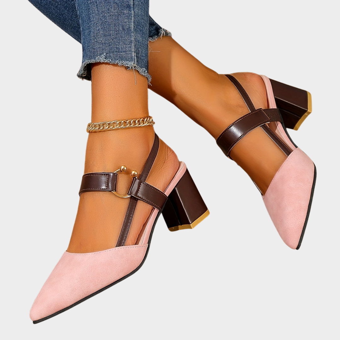 Mirelle | Pointed toe block heels