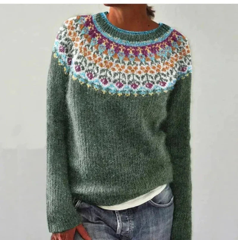 YASMINE™ - PULL RÉTRO AUTOMNE