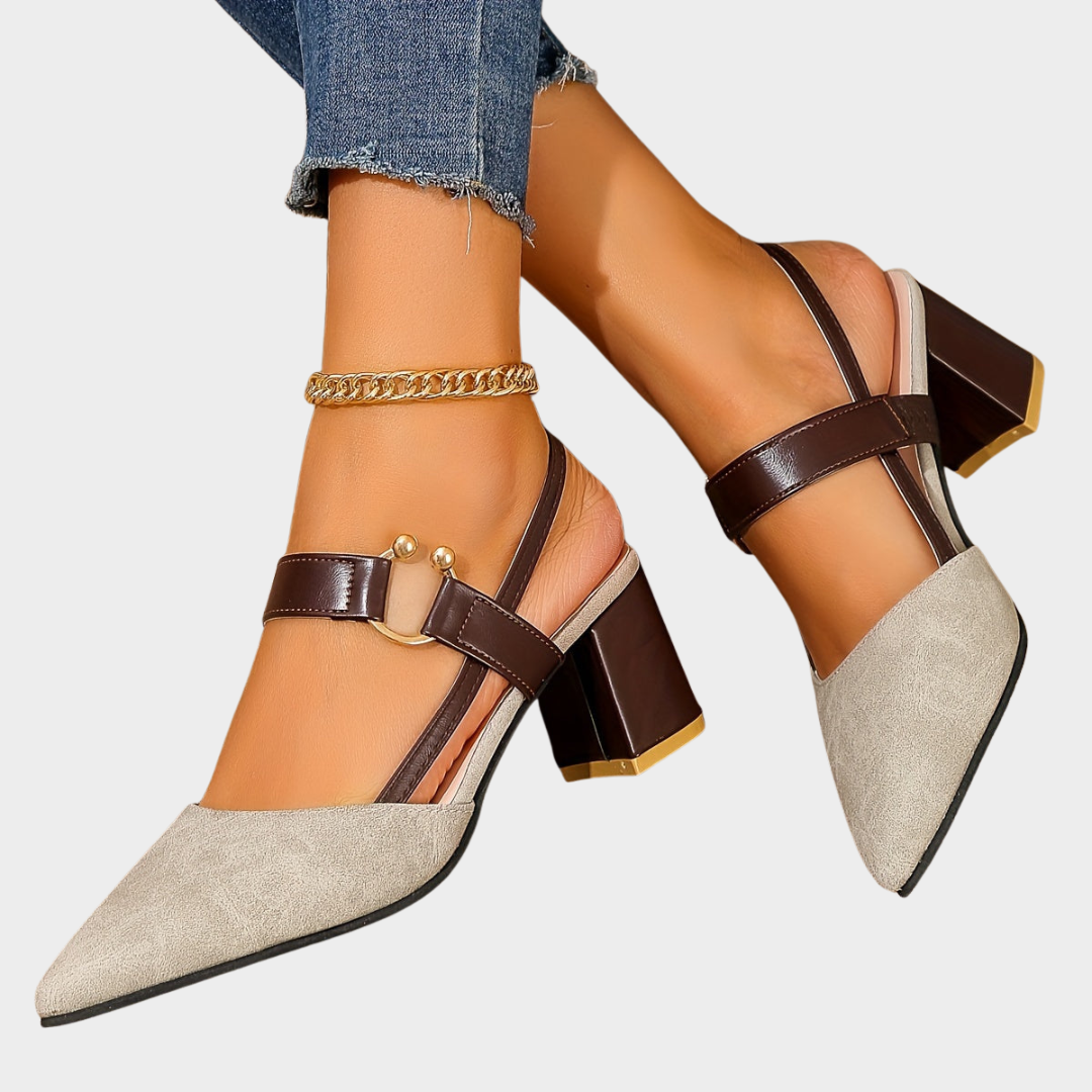 Mirelle | Pointed toe block heels
