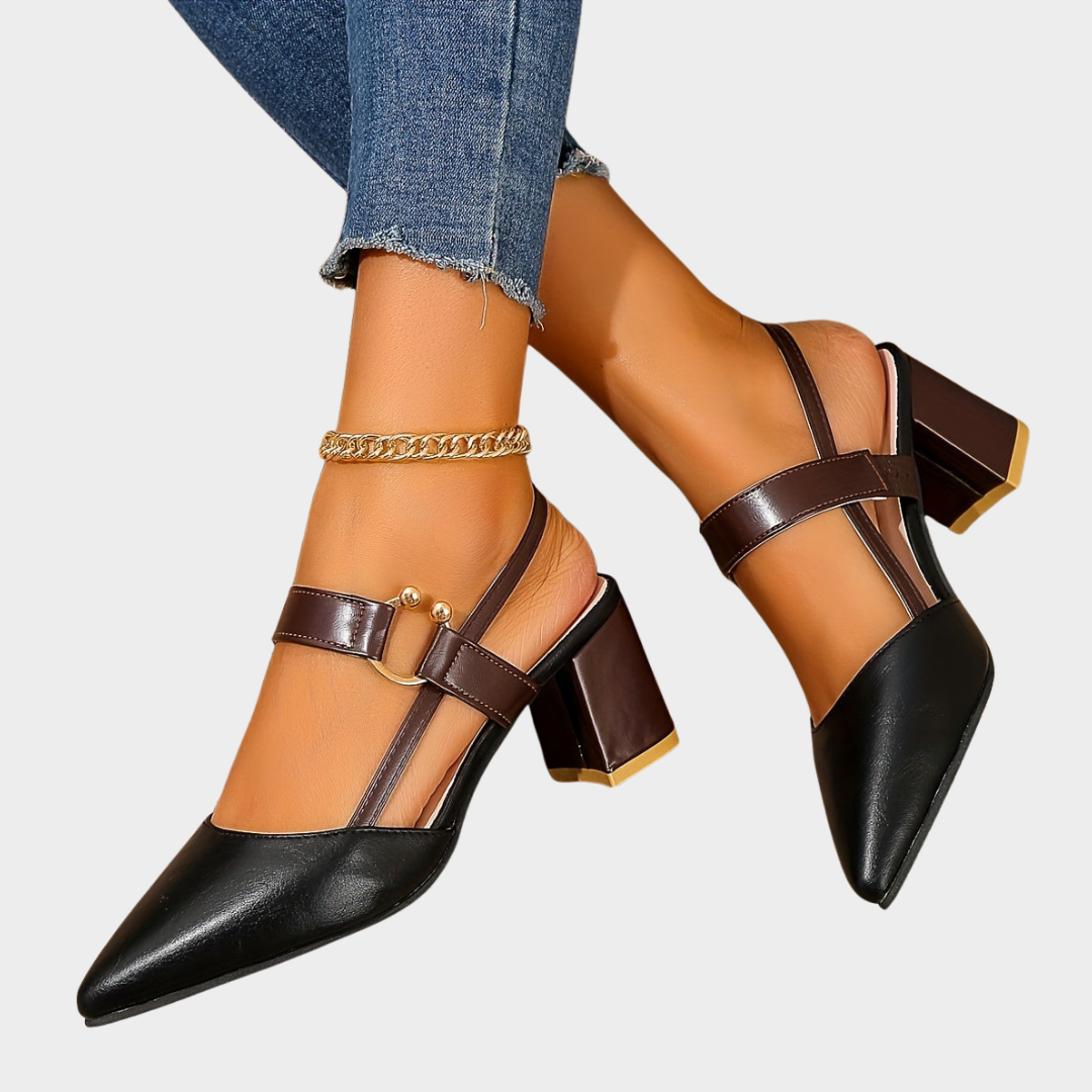 Mirelle | Pointed toe block heels