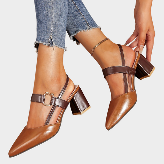 Mirelle | Pointed toe block heels