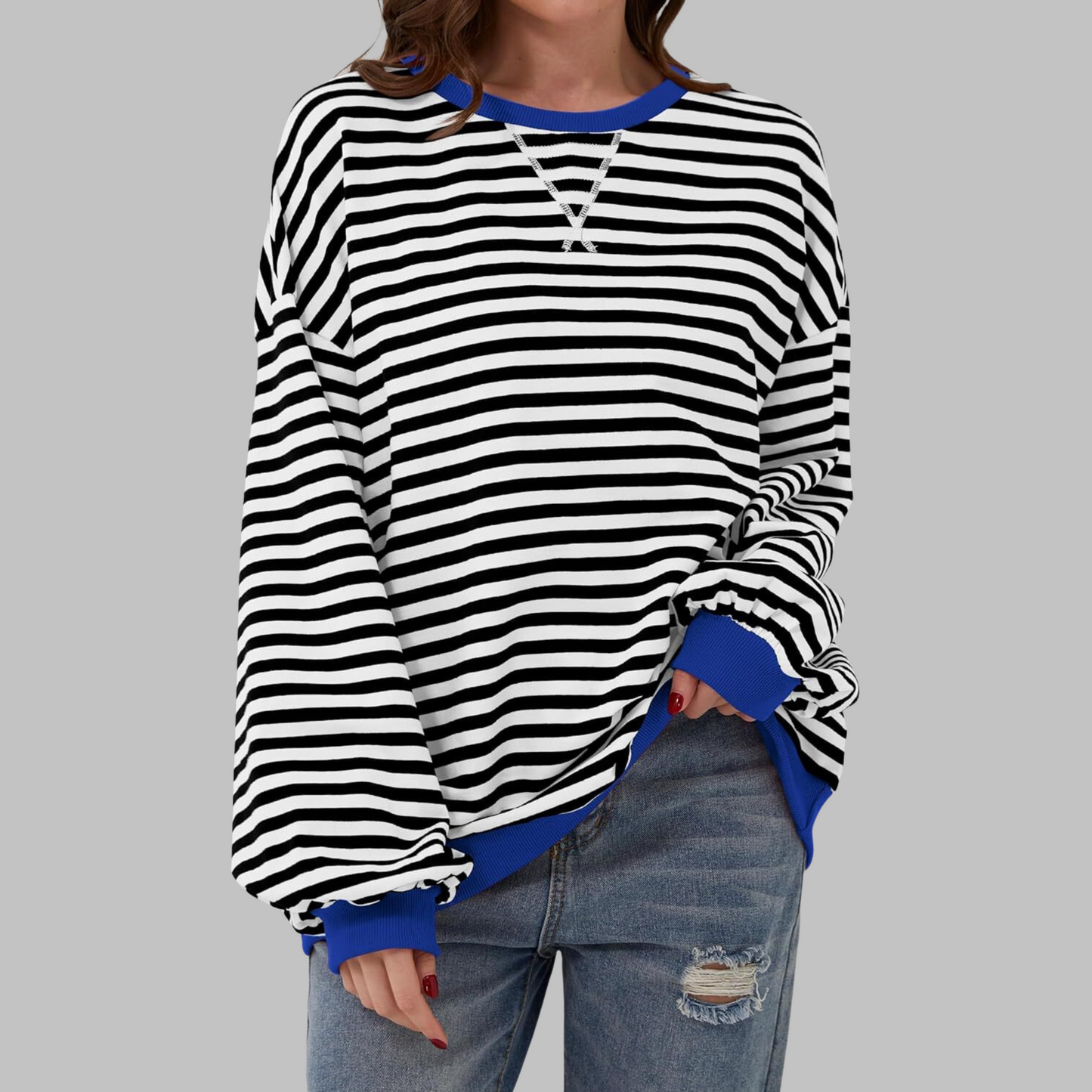 Maison |  Striped jumper in cotton blend
