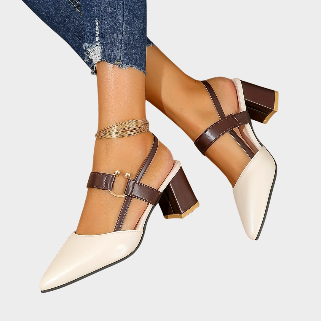 Mirelle | Pointed toe block heels