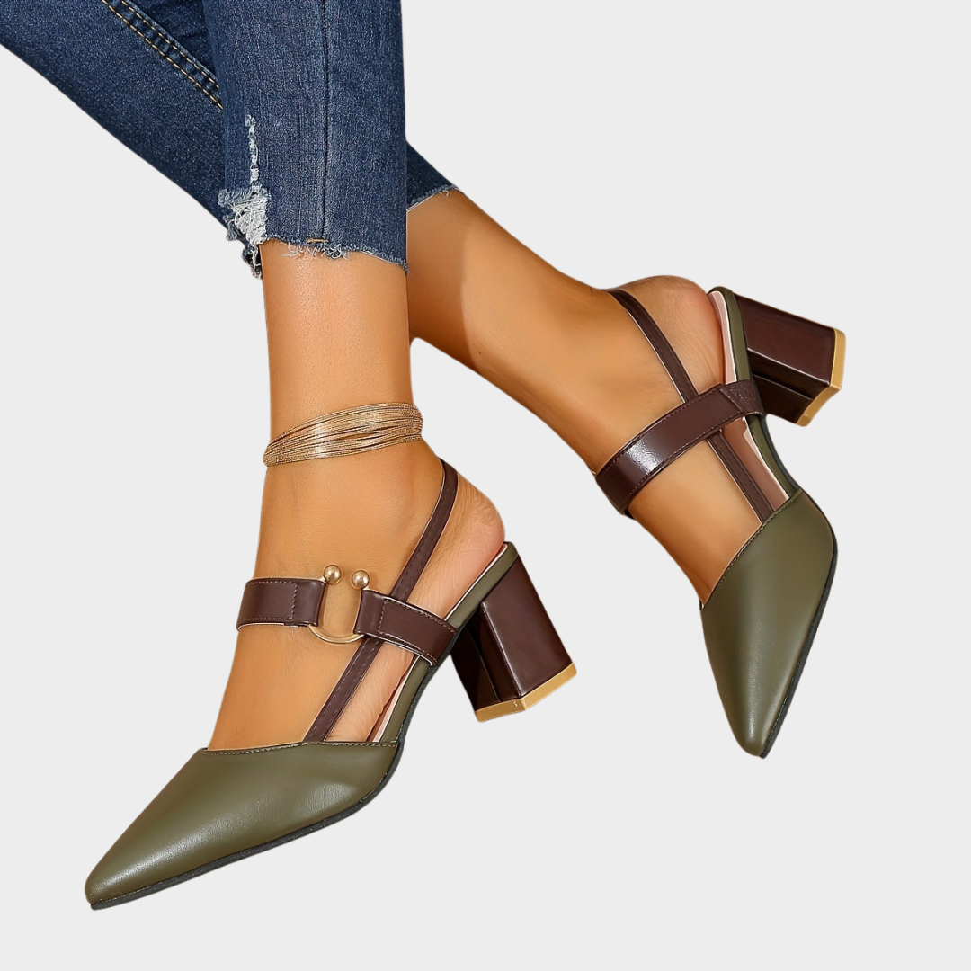 Mirelle | Pointed toe block heels