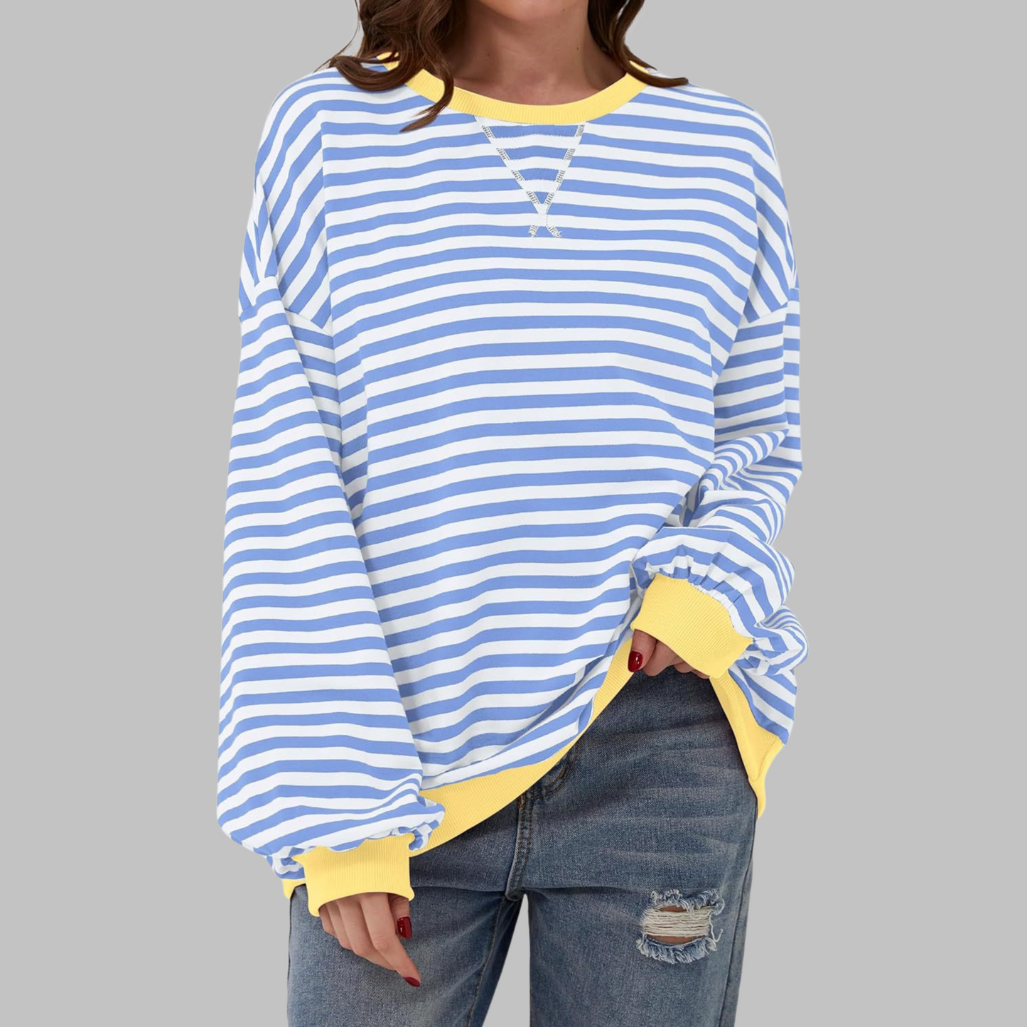 Maison |  Striped jumper in cotton blend