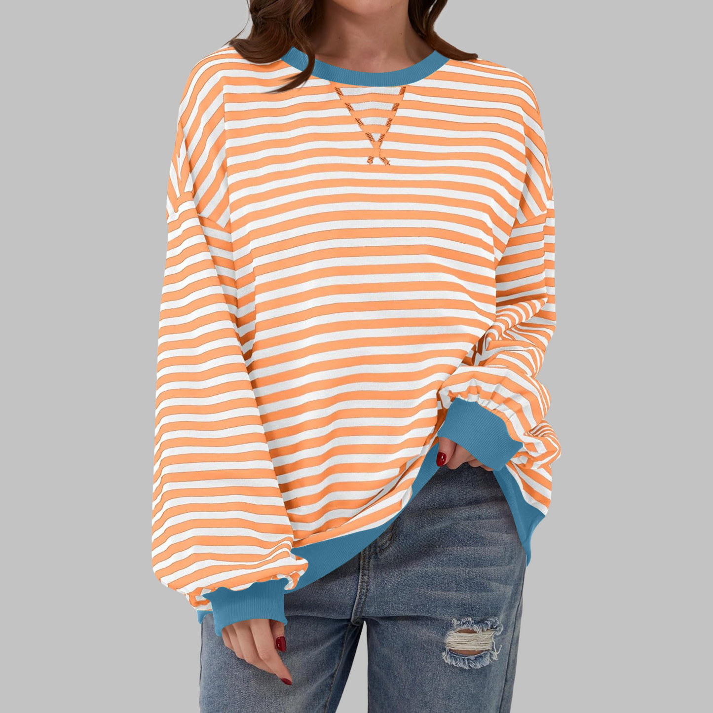 Maison |  Striped jumper in cotton blend