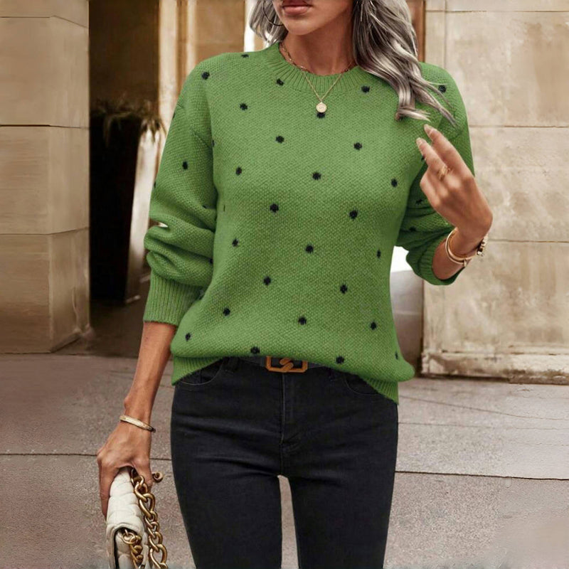 NINA™ - PULL EN MAILLE À POIS