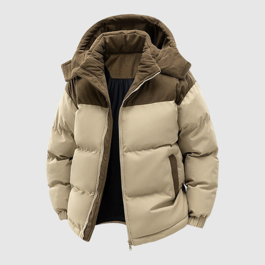 Casual Winter Zip-Up Puffer Men’s Jacket