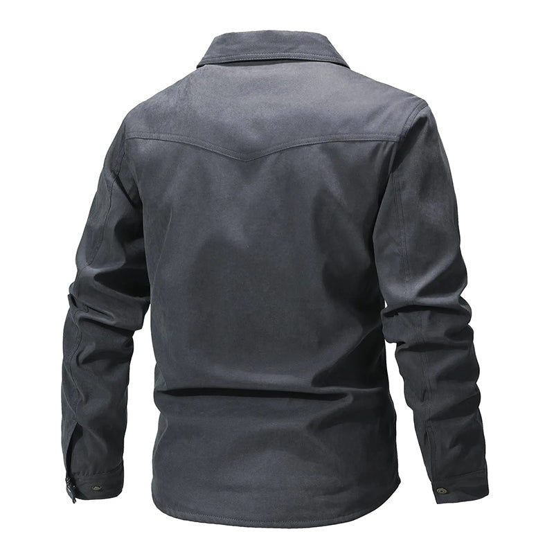 Veste chemise doublée en flanelle de cowboy pour homme
