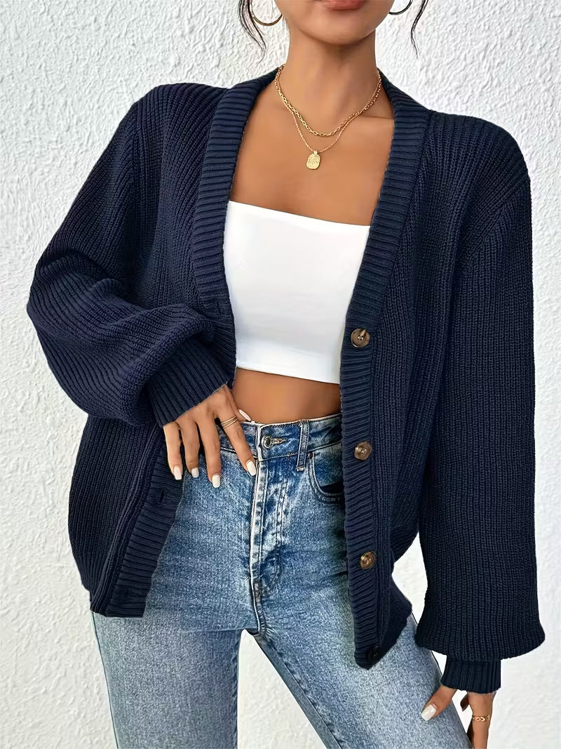 Ivana | Cozy Knit Button Cardigan