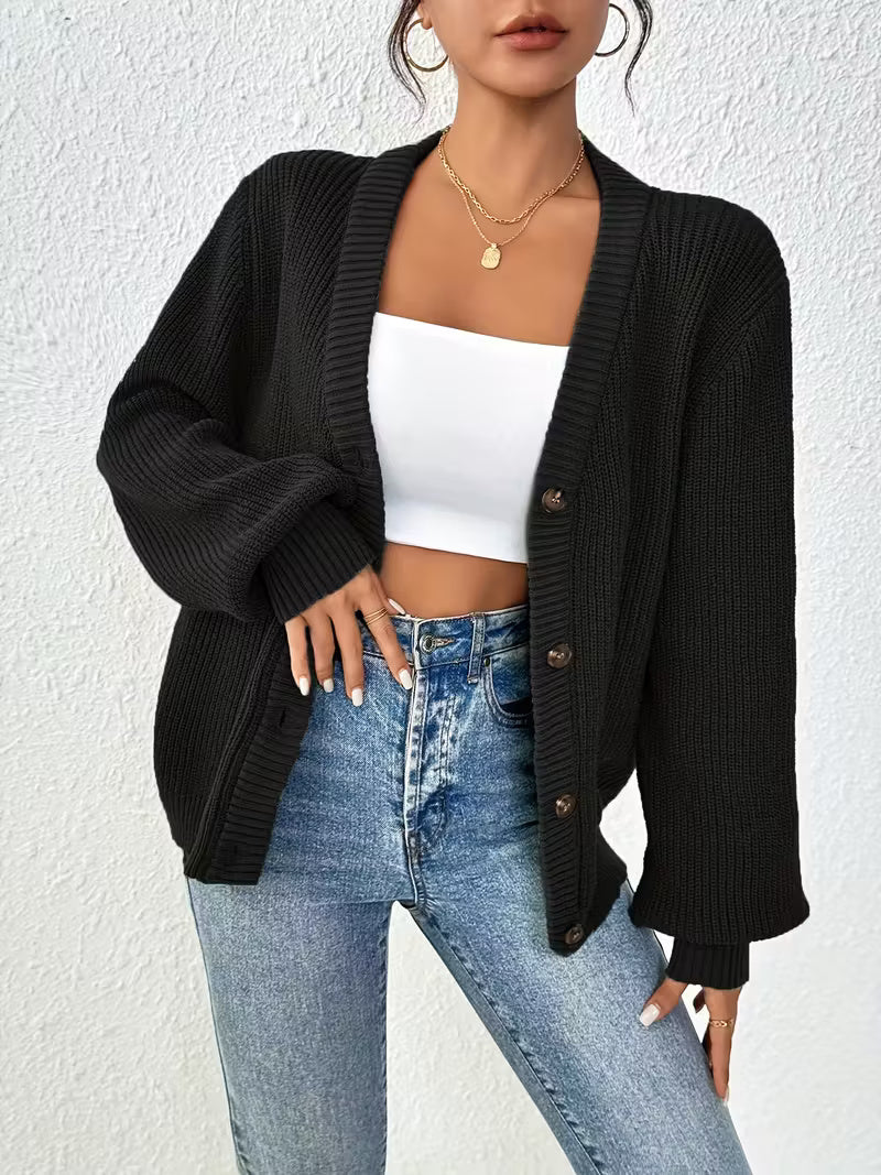 Ivana | Cozy Knit Button Cardigan
