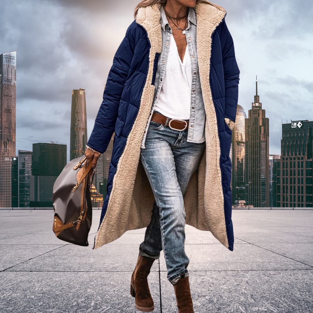 ELARA™ - MANTEAU EN LAINE ÉLÉGANT