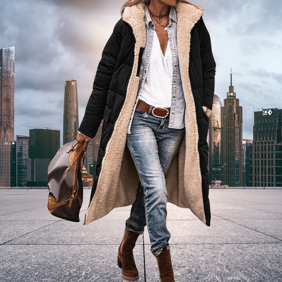 ELARA™ - MANTEAU EN LAINE ÉLÉGANT