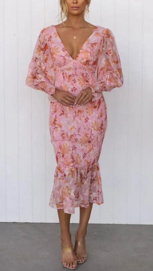 EDITH | ELEGANT FLORAL DRESS 