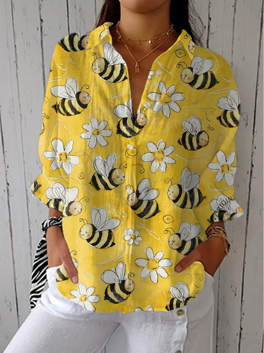 Franka | Chemisier à fleurs d'abeille