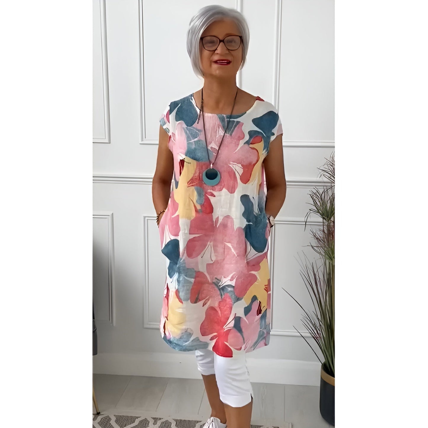 LINDA | BLOOM TUNIC DRESS 