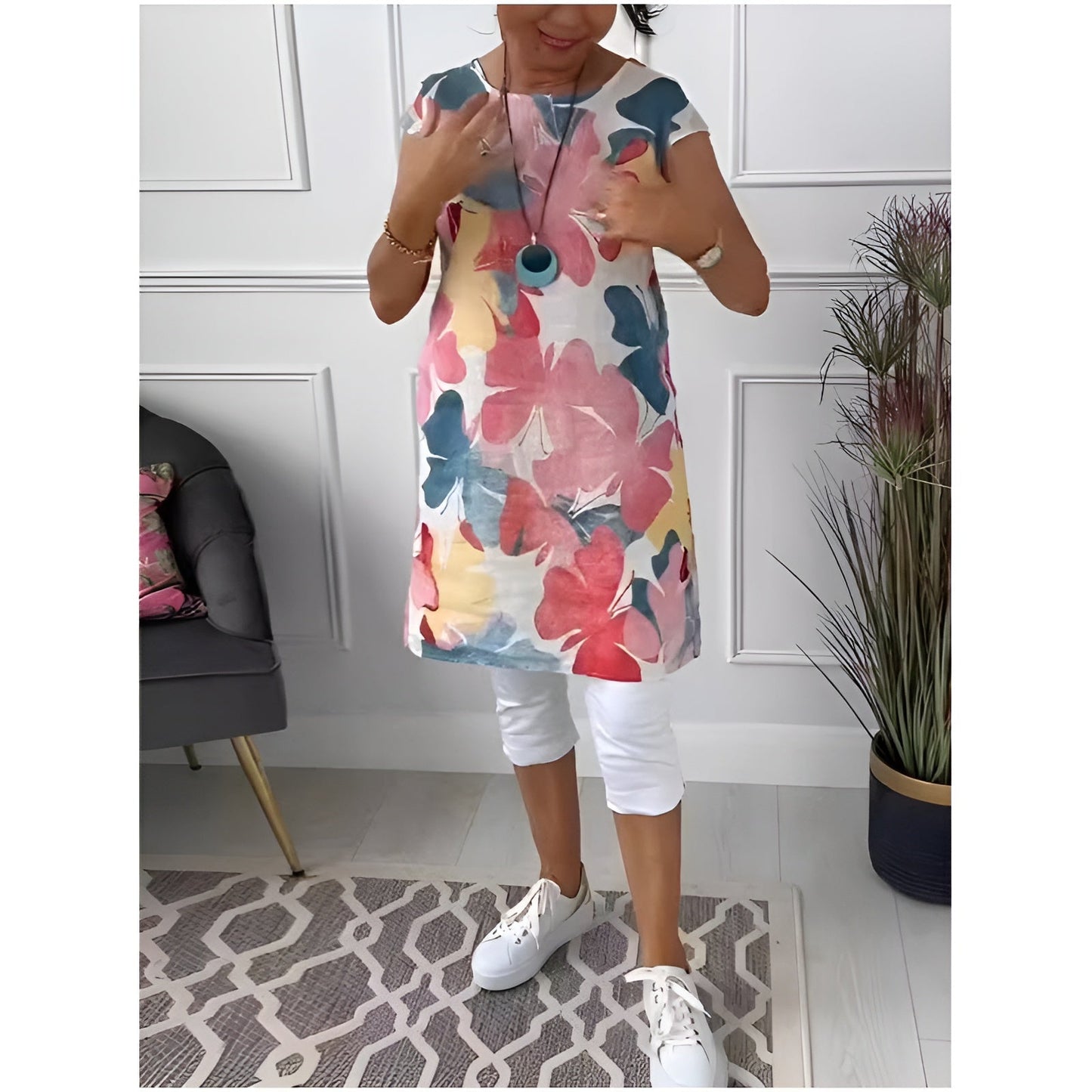 LINDA | BLOOM TUNIC DRESS 