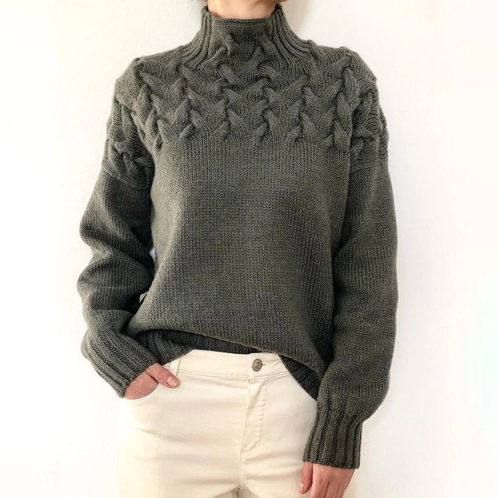 Elena – Col roulé en tricot chaud