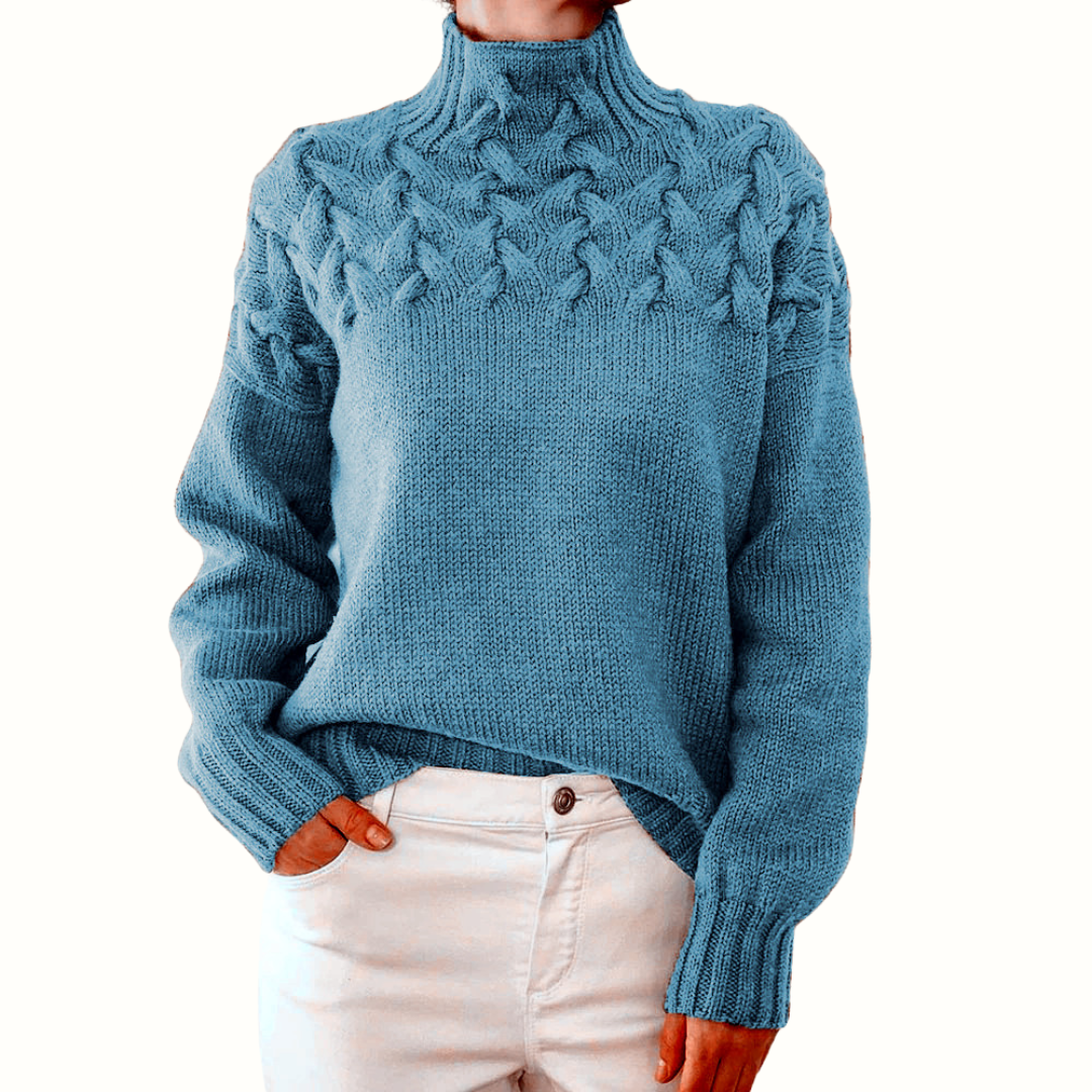 Elena – Col roulé en tricot chaud