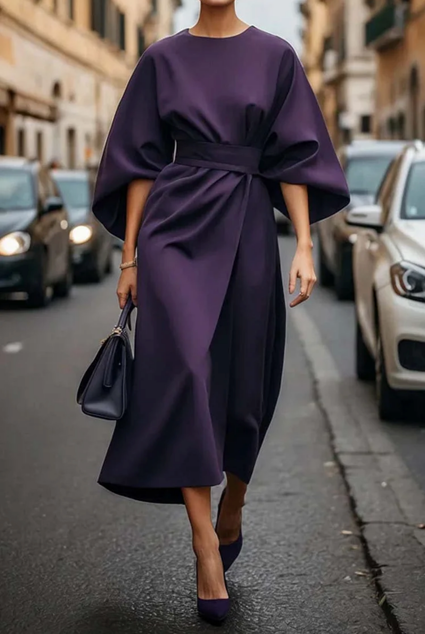 LILIANA | CLASSIC LANTERN SLEEVE DRESS
