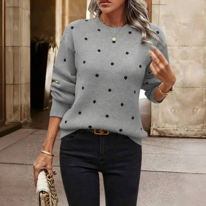 NINA™ - PULL EN MAILLE À POIS