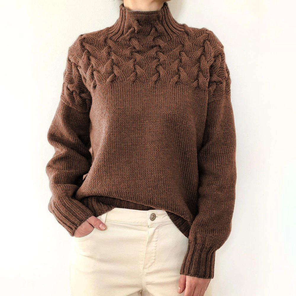 Elena – Col roulé en tricot chaud