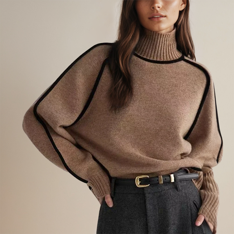 MIRABELLA™ - PULL COL ROULÉ COUTURE