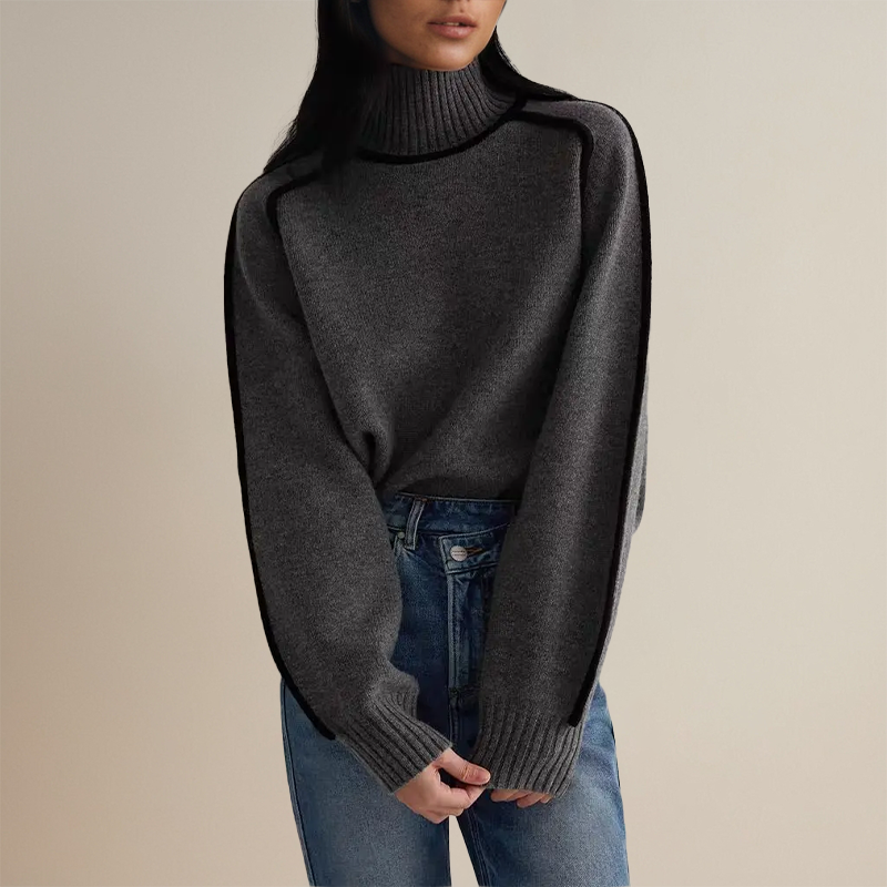 MIRABELLA™ - PULL COL ROULÉ COUTURE