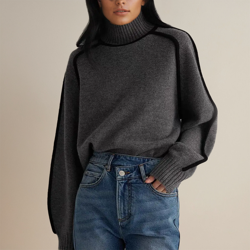 MIRABELLA™ - PULL COL ROULÉ COUTURE