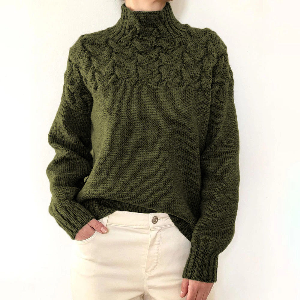 Elena – Col roulé en tricot chaud