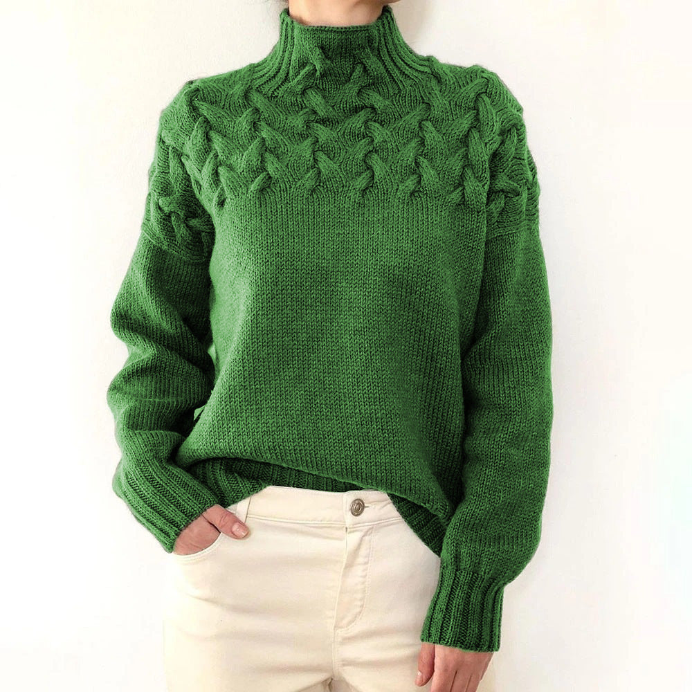 Elena – Col roulé en tricot chaud