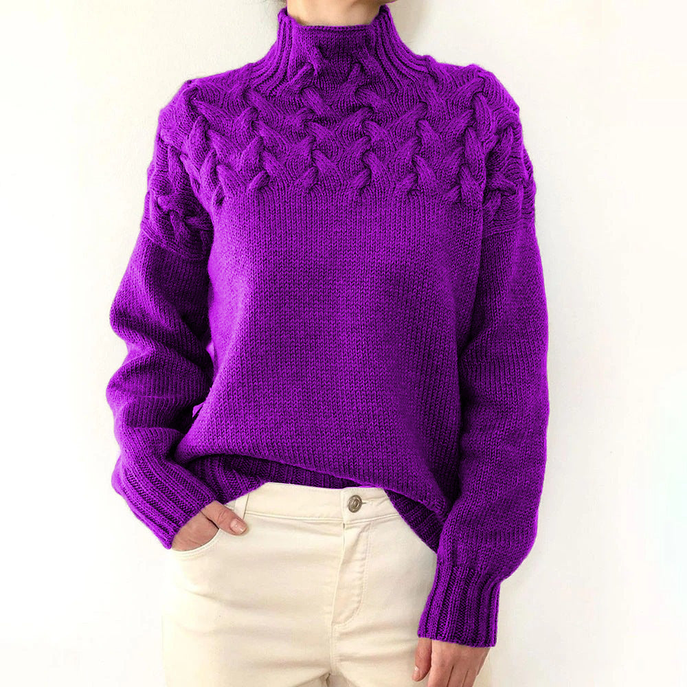 Elena – Col roulé en tricot chaud