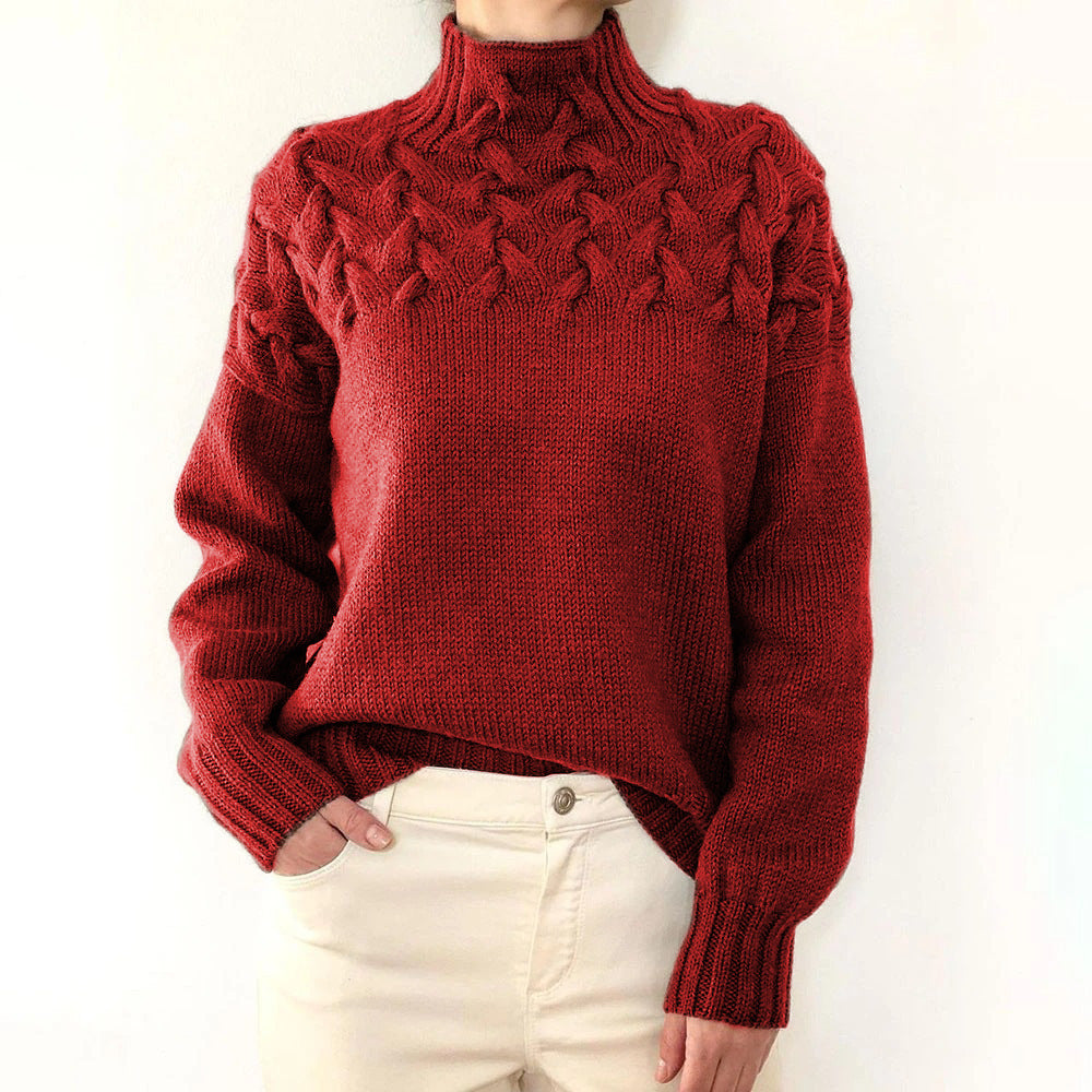 Elena – Col roulé en tricot chaud