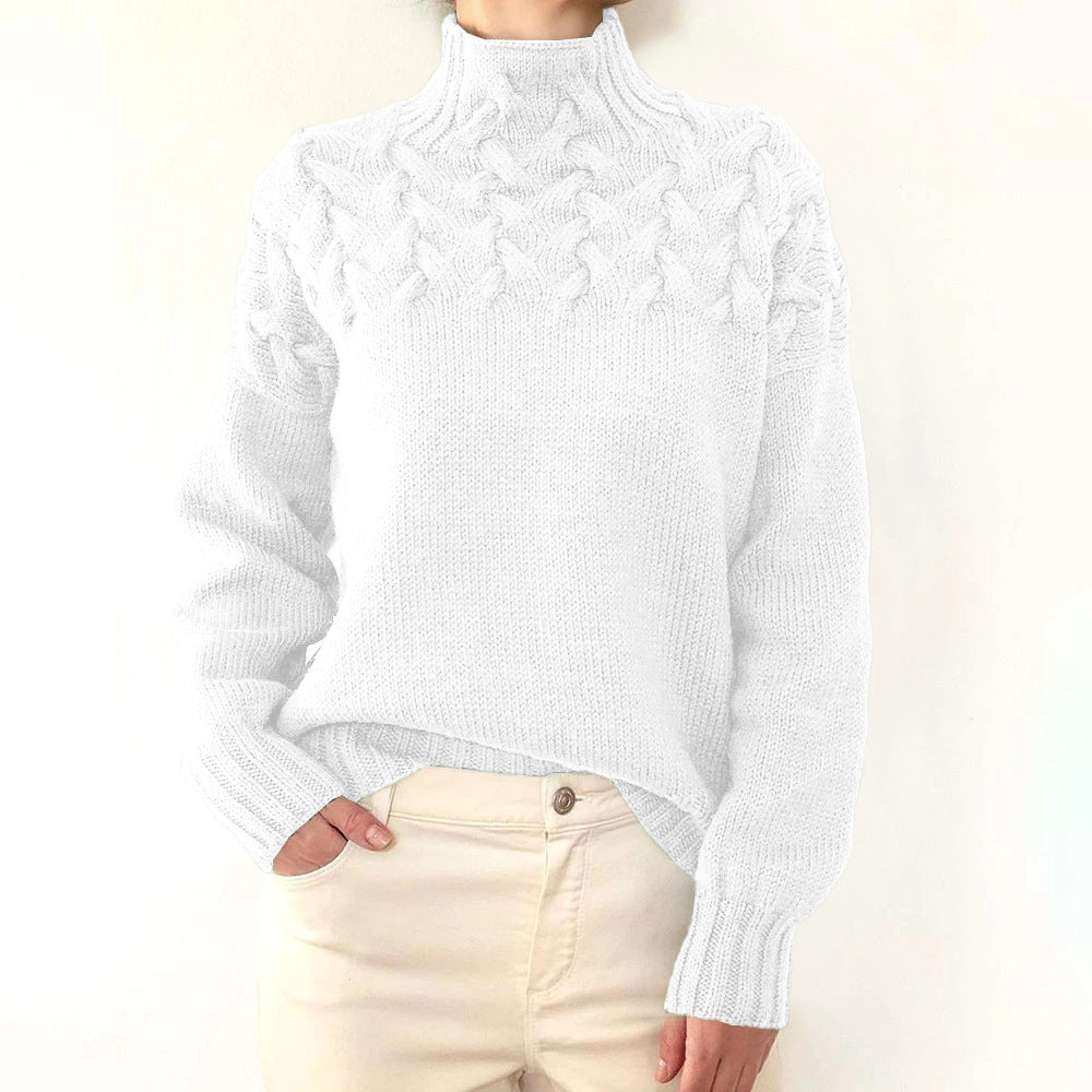 Elena – Col roulé en tricot chaud