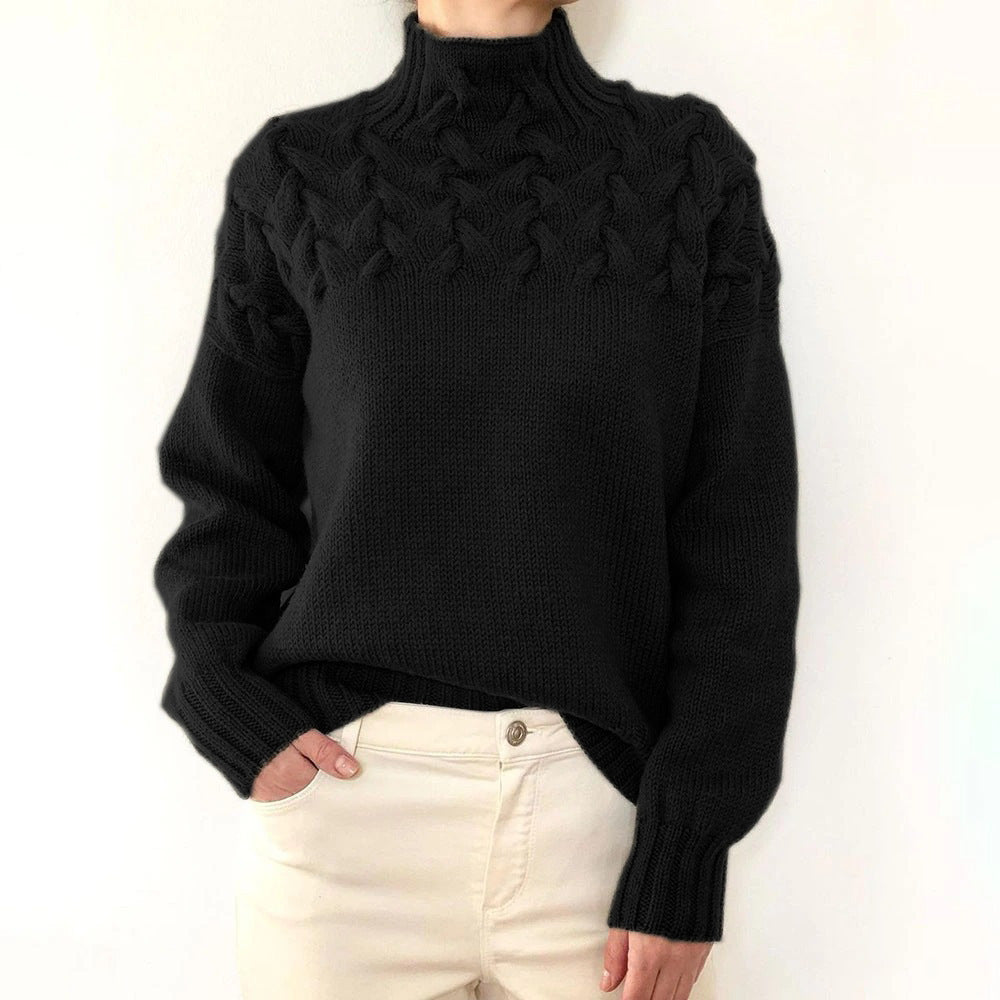 Elena – Col roulé en tricot chaud